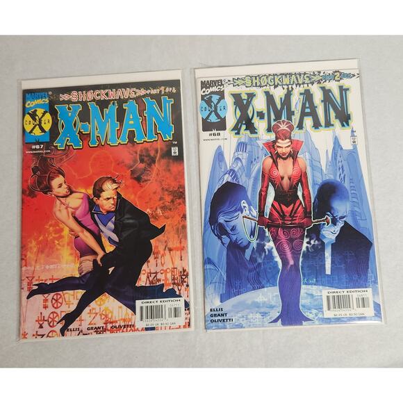 Marvel Comics X-Man Shockwave Complete Set Part 1-4 #67-70 X Counter Pre-owned - Picture 2 of 5